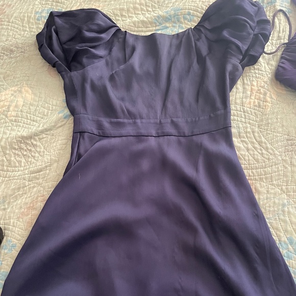 Deep purple chiffon dress - Picture 1 of 3